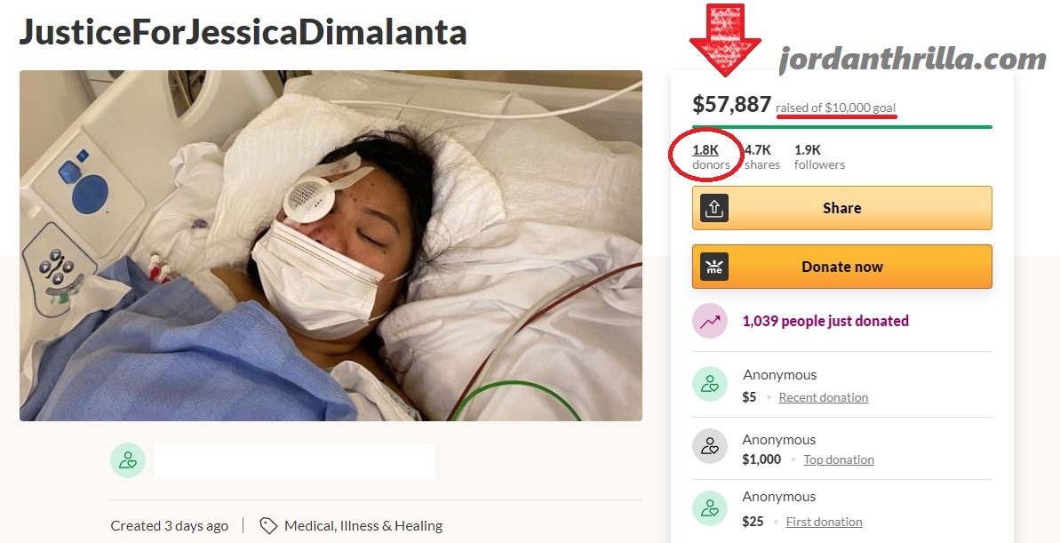 A Jessica Dimalanta GoFundMe Created by Her Uncle Dexter Martin. Bay Area Asian Teen Jessica Dimalanta Shot In the Eye During Another Asian Hate Crime Shooting