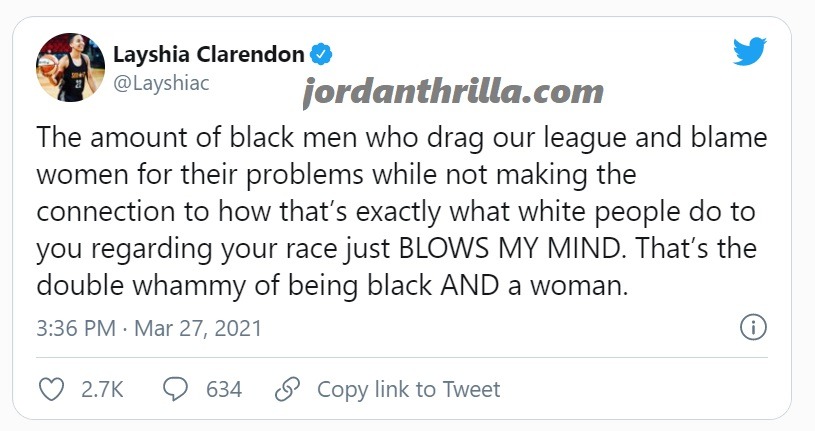 WNBA Player Layshia Clarendon Calls Out Black Men Not Supporting WNBA But it Backfires Quickly