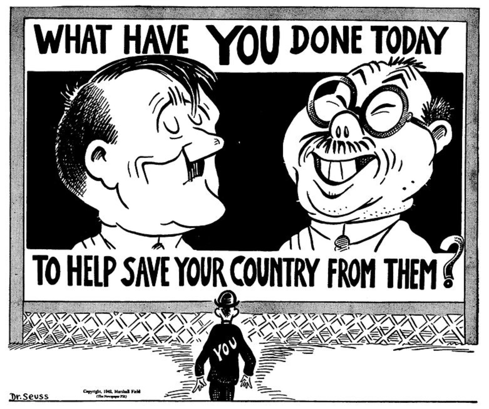 Dr. Seuss racist political cartoon example