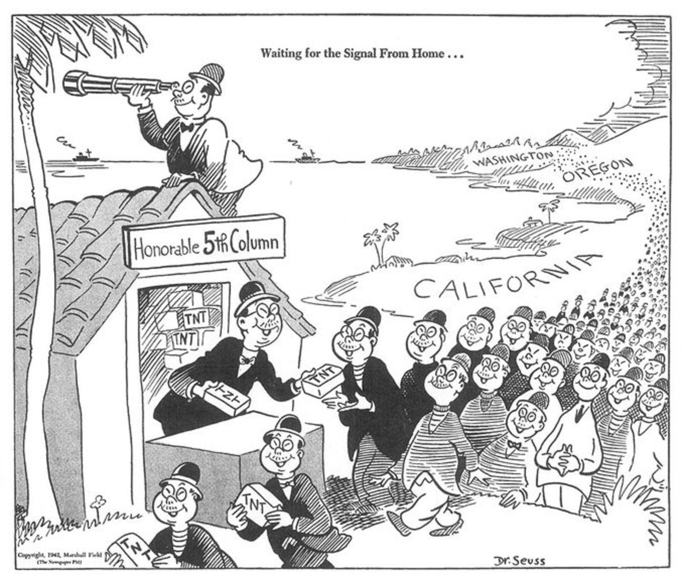 Dr. Seuss racist political cartoon ran for FDR