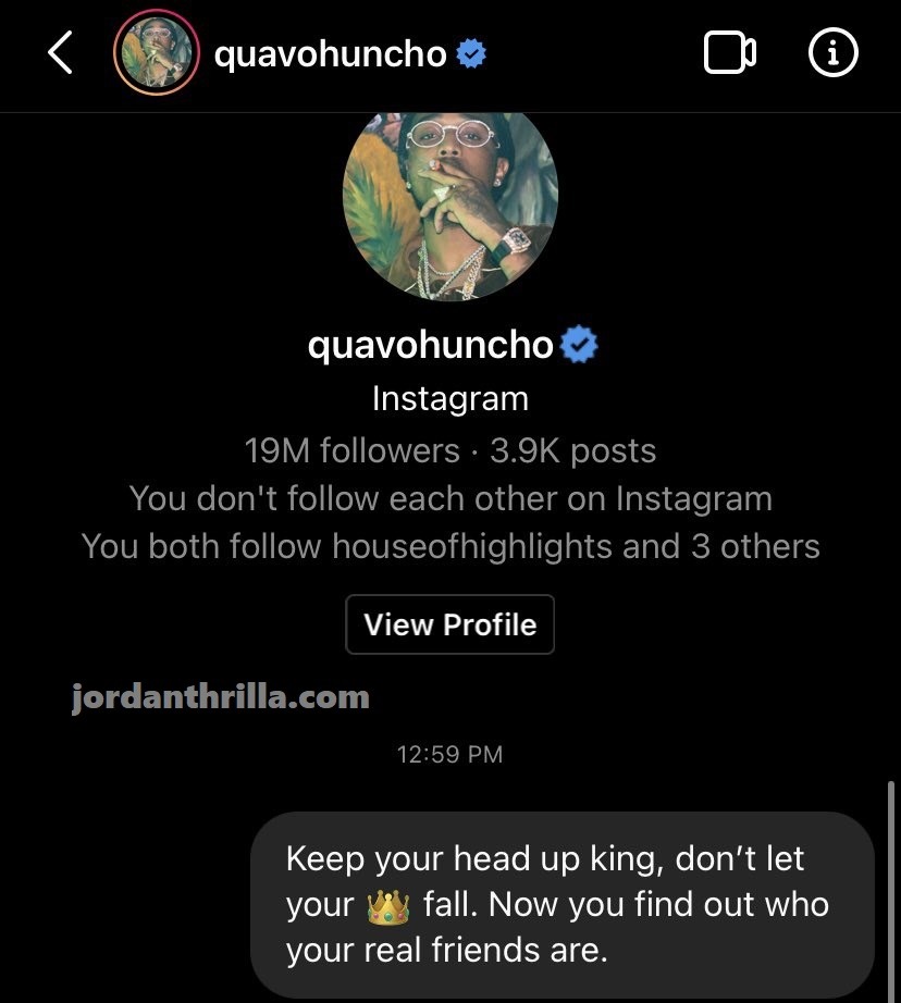 Woman Exposed for Sending DMs to Quavo After Cheating On Saweetie Rumors Leads to Break Up