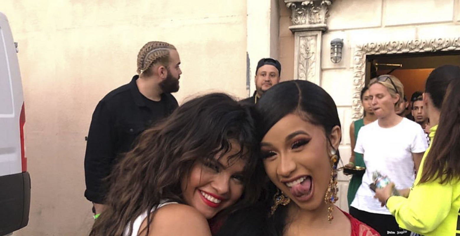 Cardi B reacting to Selena Gomez retirement announcement with career advice
