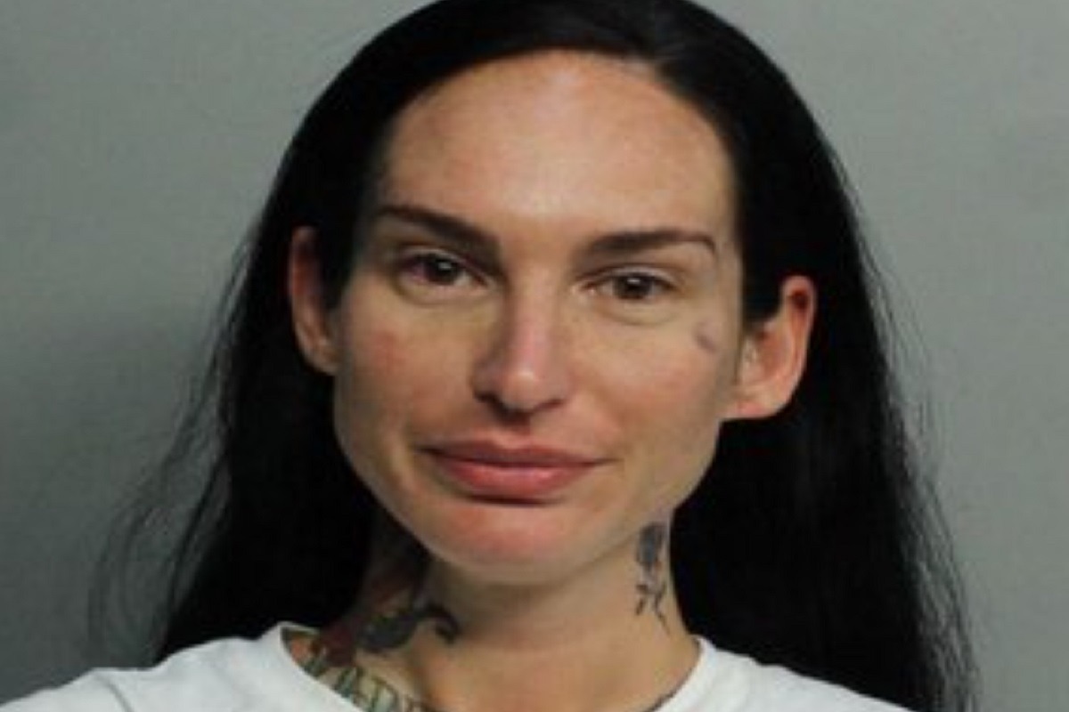 Adult Film Star Katherine Colabella Arrested For Hitting Pastor Man With Car and Running. Katherin Colabella's mugshot