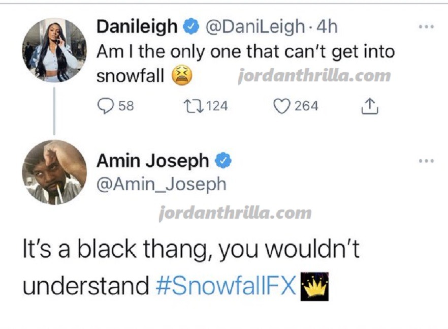 Snowfall's Amin Joseph aka Jerome Reminds DaniLeigh She Isn't Black After She Disrespects the Show