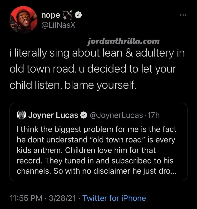 Reactions to Lil Nas X Verbal Altercation With Joyner Lucas Over 'Montero' Video Leads to Conspiracy Theories Of Devil Controlling People