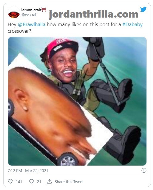 Here is Why DaBaby Head is Trending World Wide on Twitter. DaBaby's Head Trends World Wide After People Put DaBaby Head In Cyberpunk 2077 and Other Video Games