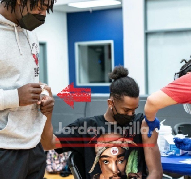 Here Is Why Shai Gilgeous-Alexander Held Lu Dort Hand While Getting COVID-19 Vaccine Shot 