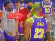 Anthony Davis and Lebron James Smoke Fake Blunt Then Stomp Out Hornets Pack During Charlotte vs Lakers