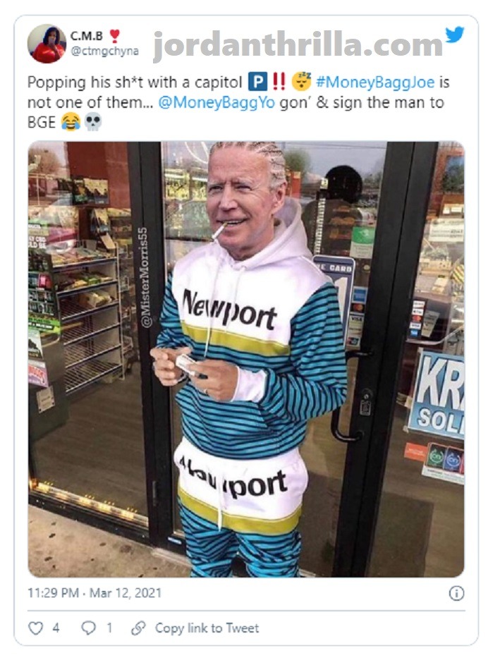 Hashtag MoneyBaggJoe and Biden Stimmy Packz Go Viral As People turn Joe Biden Rapper For Stimulus Checks