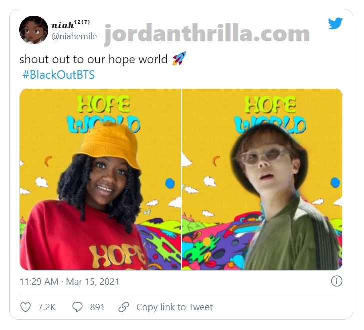 Hashtag #BlackoutBTS as Black BTS Fans Reveal themselves on Social Media. Blackout BTS reveals black female BTS fans