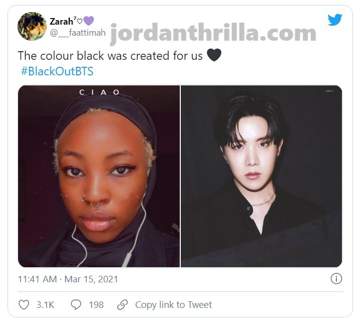 Hashtag #BlackoutBTS as Black BTS Fans Reveal themselves on Social Media. Blackout BTS reveals black female BTS fans
