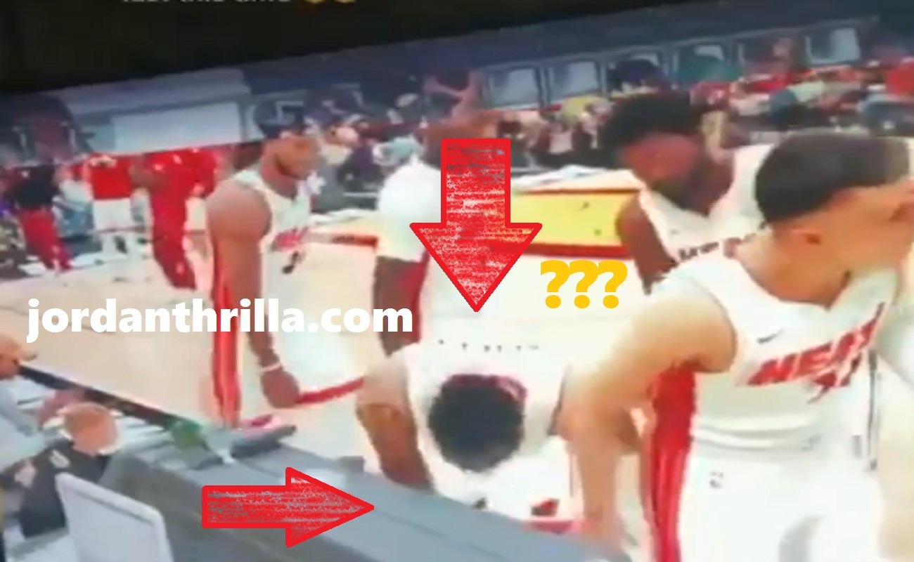 NBA 2k21 Coke Sniffing Glitch Shows Miami Heat Players Sniffing Cocaine off Announcer Table Before Game
