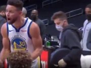 Stephen Curry Goes Crazy Yelling At His Team During Timeout of Warriors Blowout Loss to Clippers