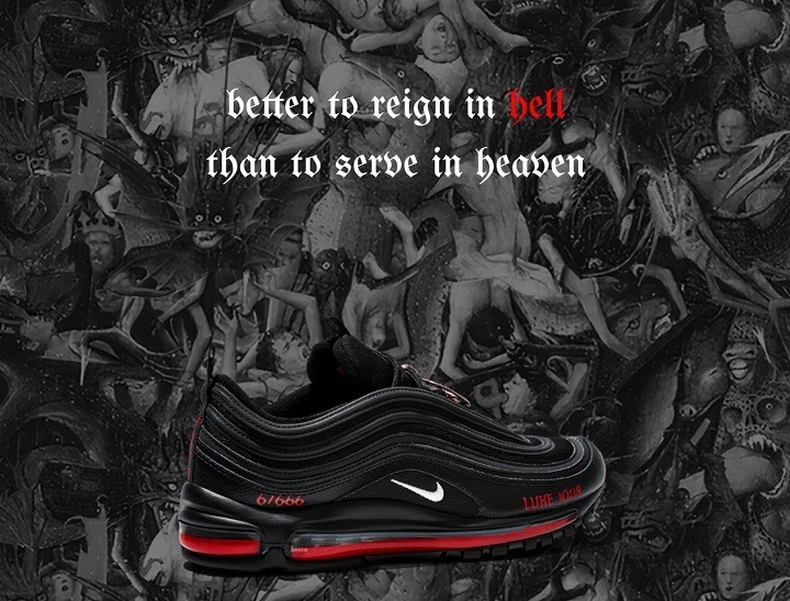 Lil Nas X 'Satan' Nike Shoes Promoting Illuminati 666 Devil Worship With Demonic Slogan and Real Human Blood