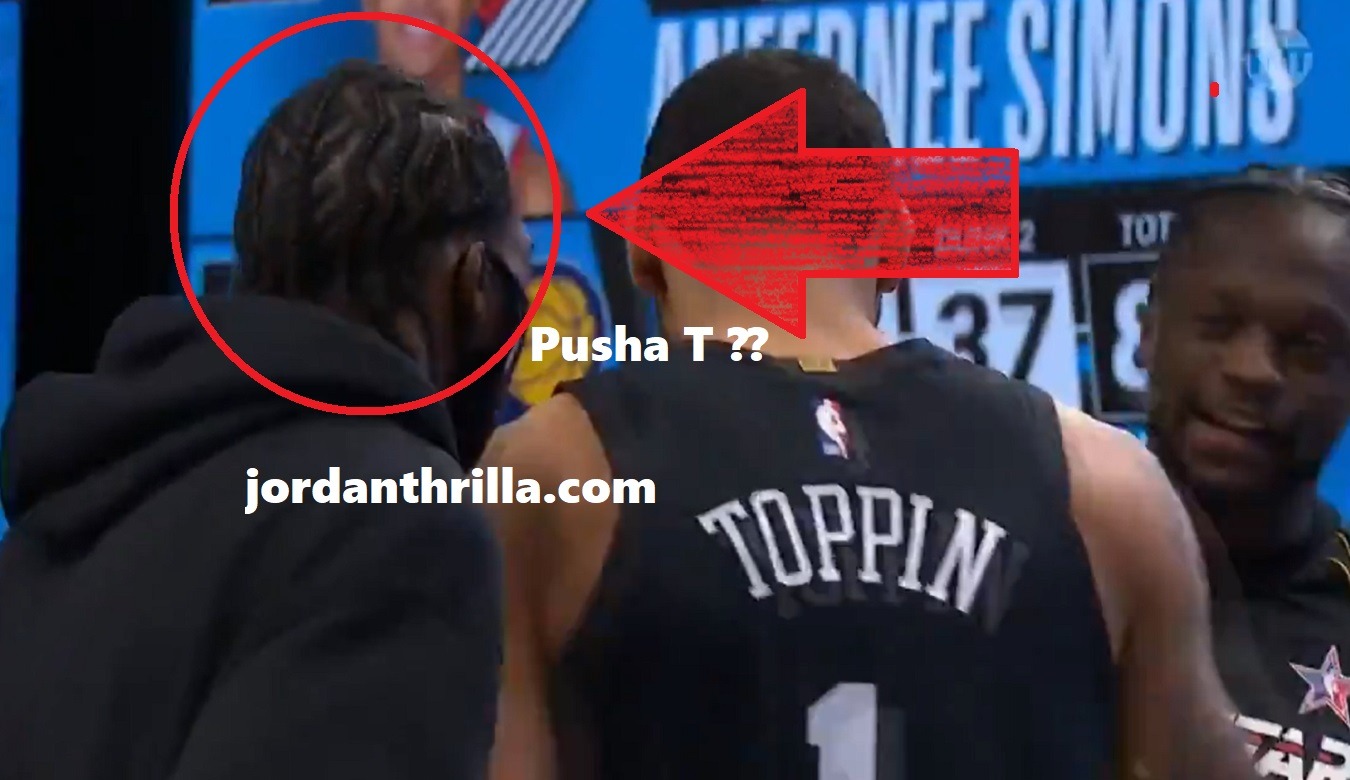 Does Julius Randle Dad Look Like a Pusha T? Or Did Pusha T pose as Julius Randle Father at All Star Weekend 2021