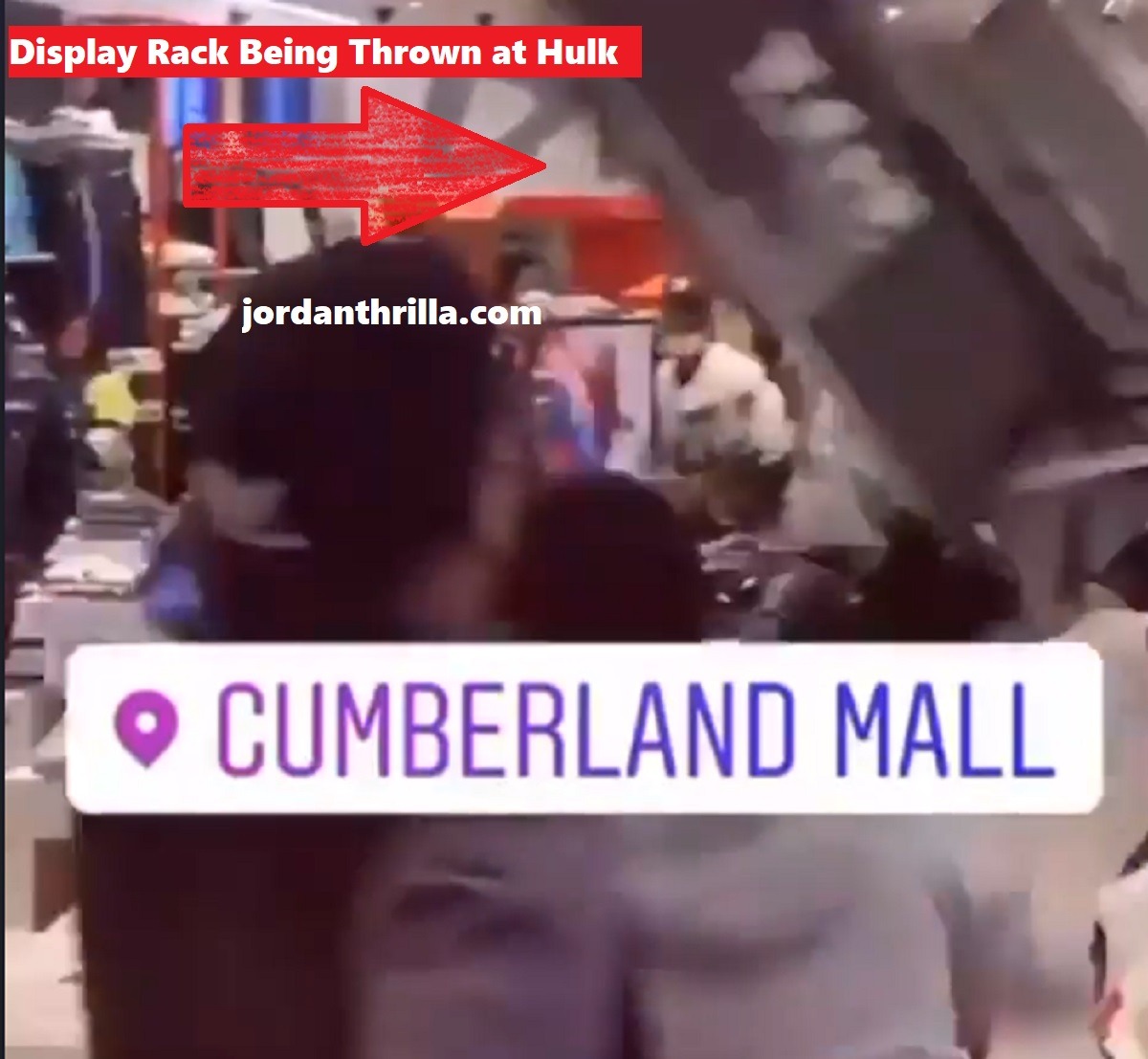All Star Weekend Atlanta Massive Fight at DTLR in Cumberland Mall with Man Dubbed "Hulk"