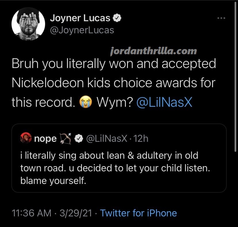 Reactions to Lil Nas X Verbal Altercation With Joyner Lucas Over 'Montero' Video Leads to Conspiracy Theories Of Devil Controlling People