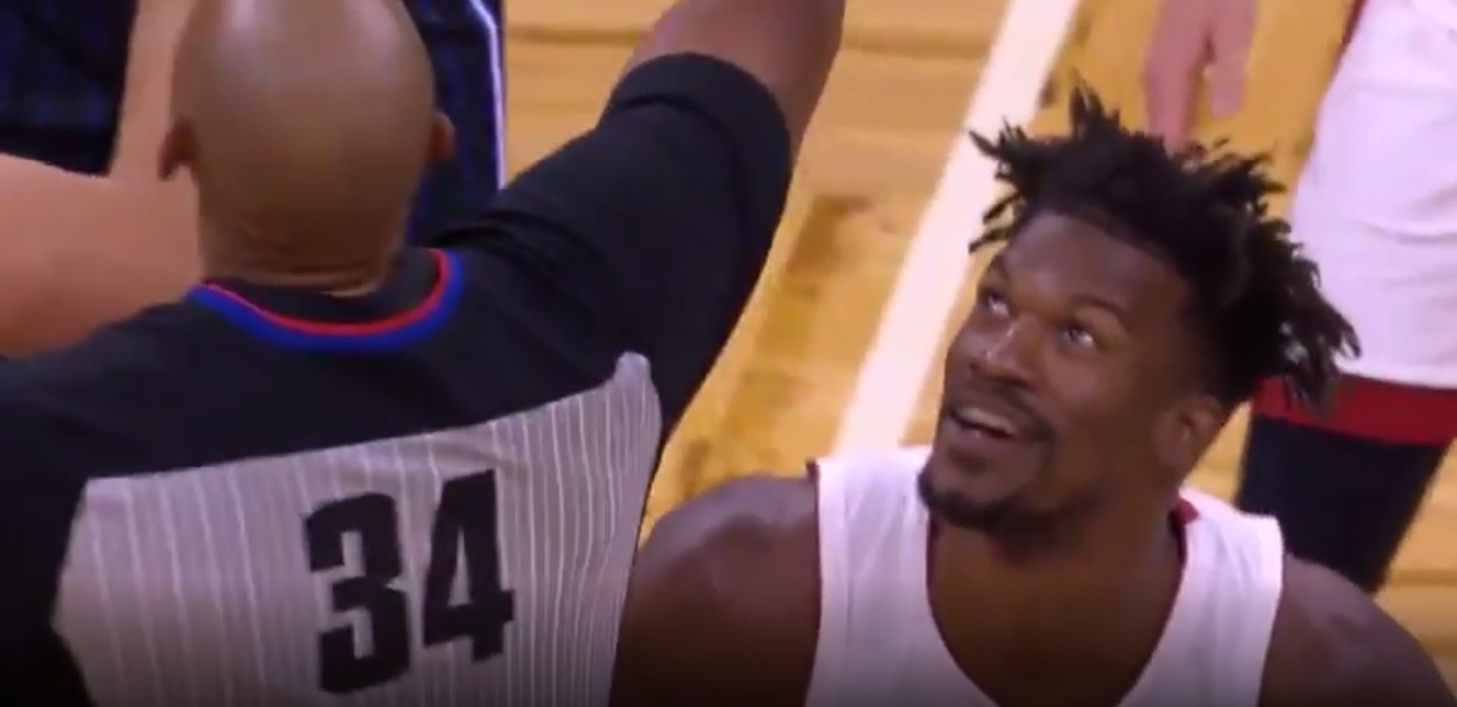 Jimmy Butler Wins Jump Ball Opening Tip TWICE Against Center Nikola Vucevic With Ferocious War Cry