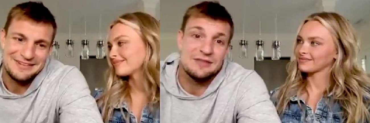 Camille Kostek Eye Smashing Rob Gronkowski During "1 Year Deal Guy" Interview Goes Viral. Supermodel girlfriend Camille Kostek staring at Rob Gronkowski During "1 Year Deal Guy" Interview