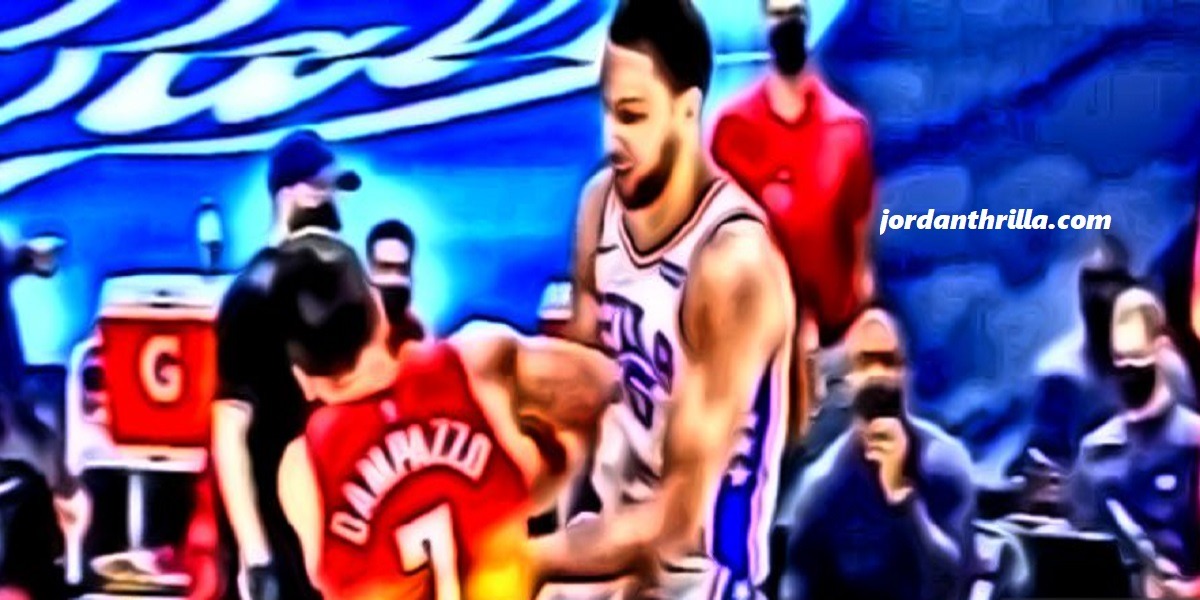 Nuggets Bench Reaction as 5'10" Facundo Campazzo Trucks Ben Simmons Setting a Screen Goes Viral