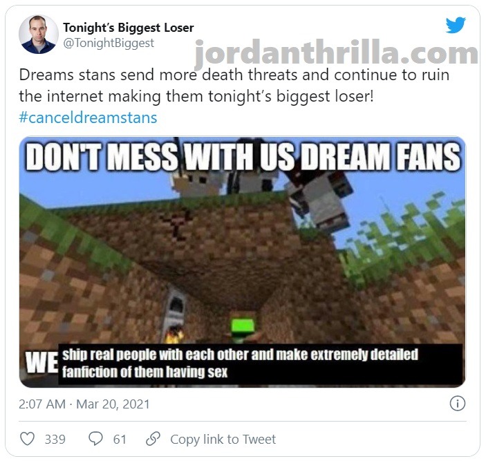 #canceldreamstans Goes Viral After People Call Out Fans of YouTuber Dream Sending Death Threats. Hashtag 'Cancel Dream Stans' trends