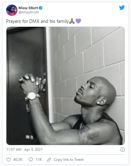 Rappers React to News of DMX Brain Dead After Overdosing and Having Heart Attack. Missy Elliot reacts to DMX overdose and heart attack
