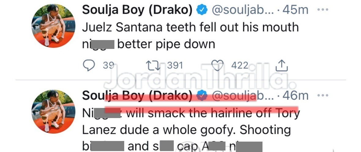 Soulja Boy Disses Tory Lanez and Juelz Santana For Saying He Didn't Start BAPE Trend in Hip Hop