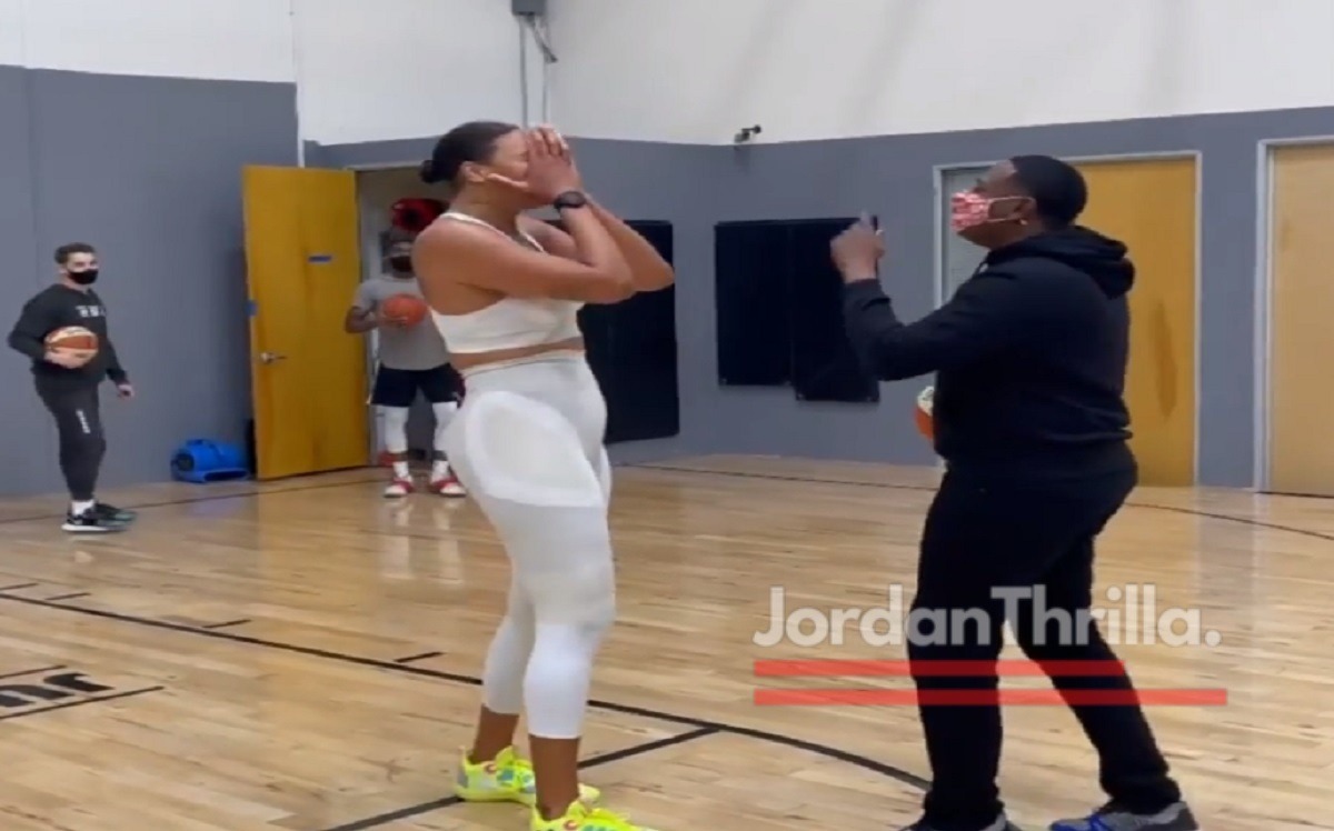 Who Is the 6'10" Wonder Woman Hooping With Master P?