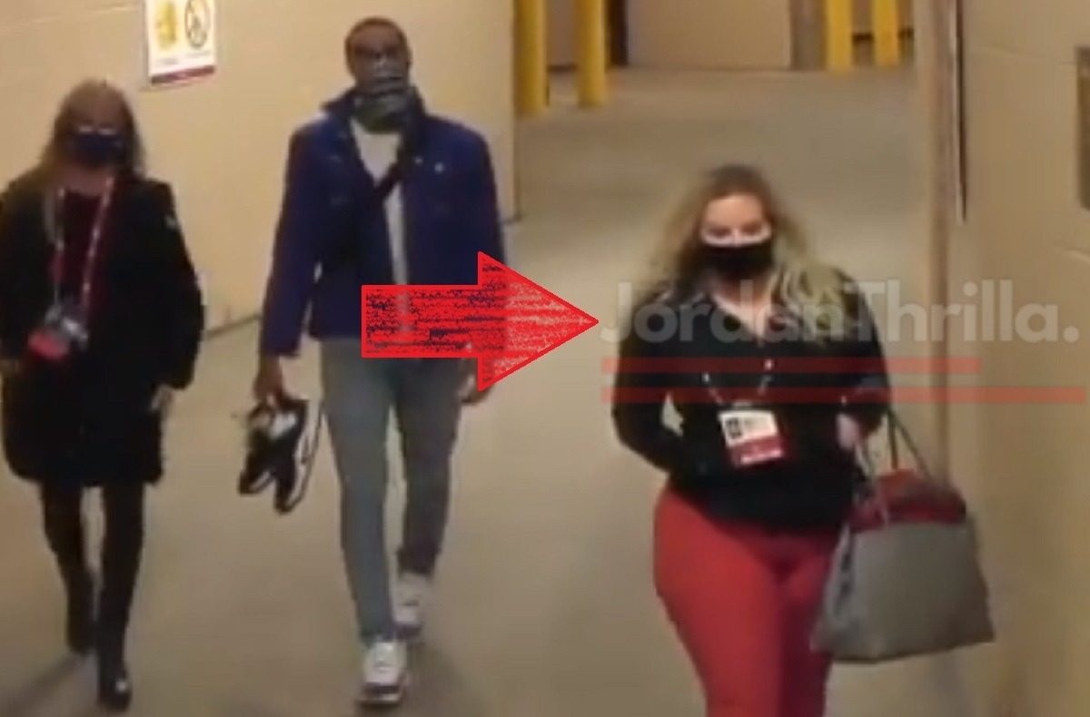 People React to the Thick Woman in Red Pants Walking With George Hill into Sixers Arena. Who is the Thick Woman in Red Pants Walking With George Hill into Sixers Arena?