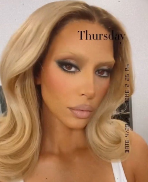 Is Kim Kardashian Trolling Jeffree Star? Kim Kardashian Looking Like a Transgender Woman In Bleached Eye Brow Shoot Shocks People