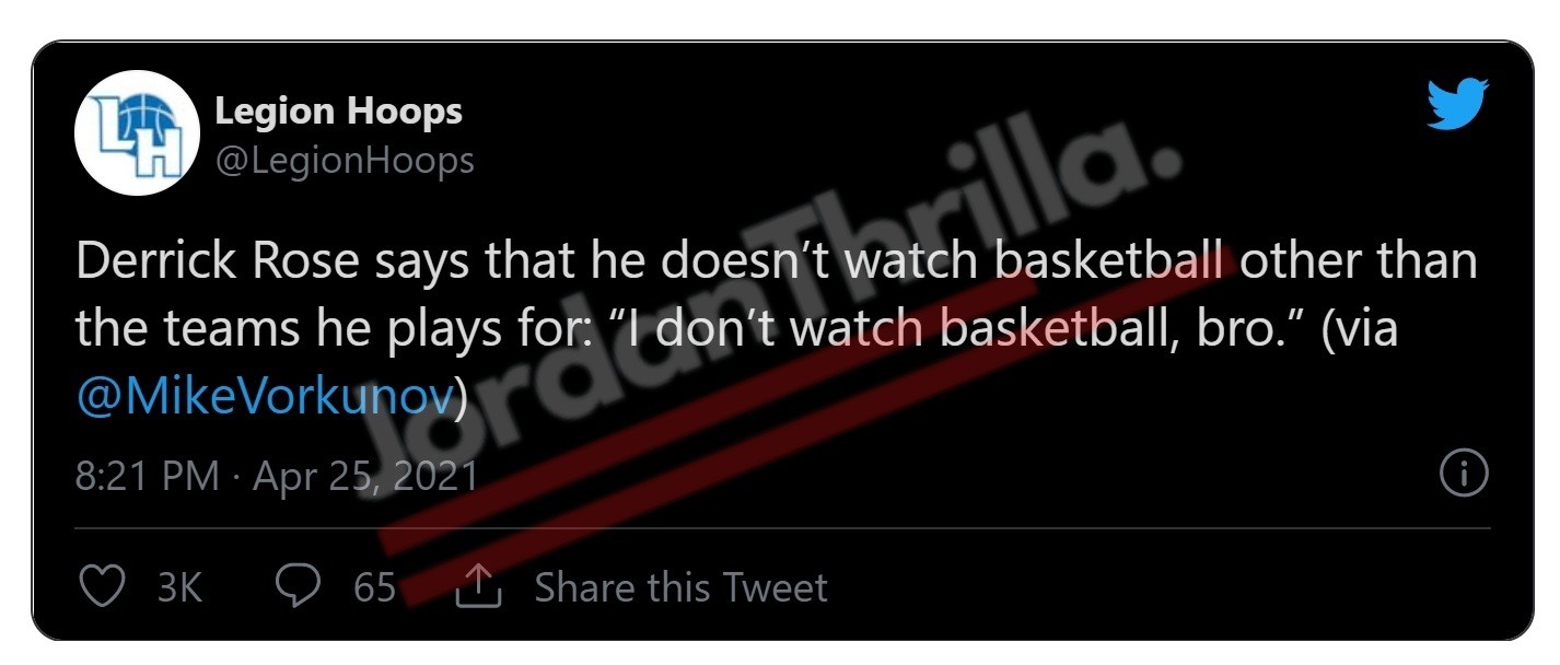 Is Derrick Rose a Casual Basketball Fan? Knicks Insider Reveals Derrick Rose Doesn't Watch Basketball