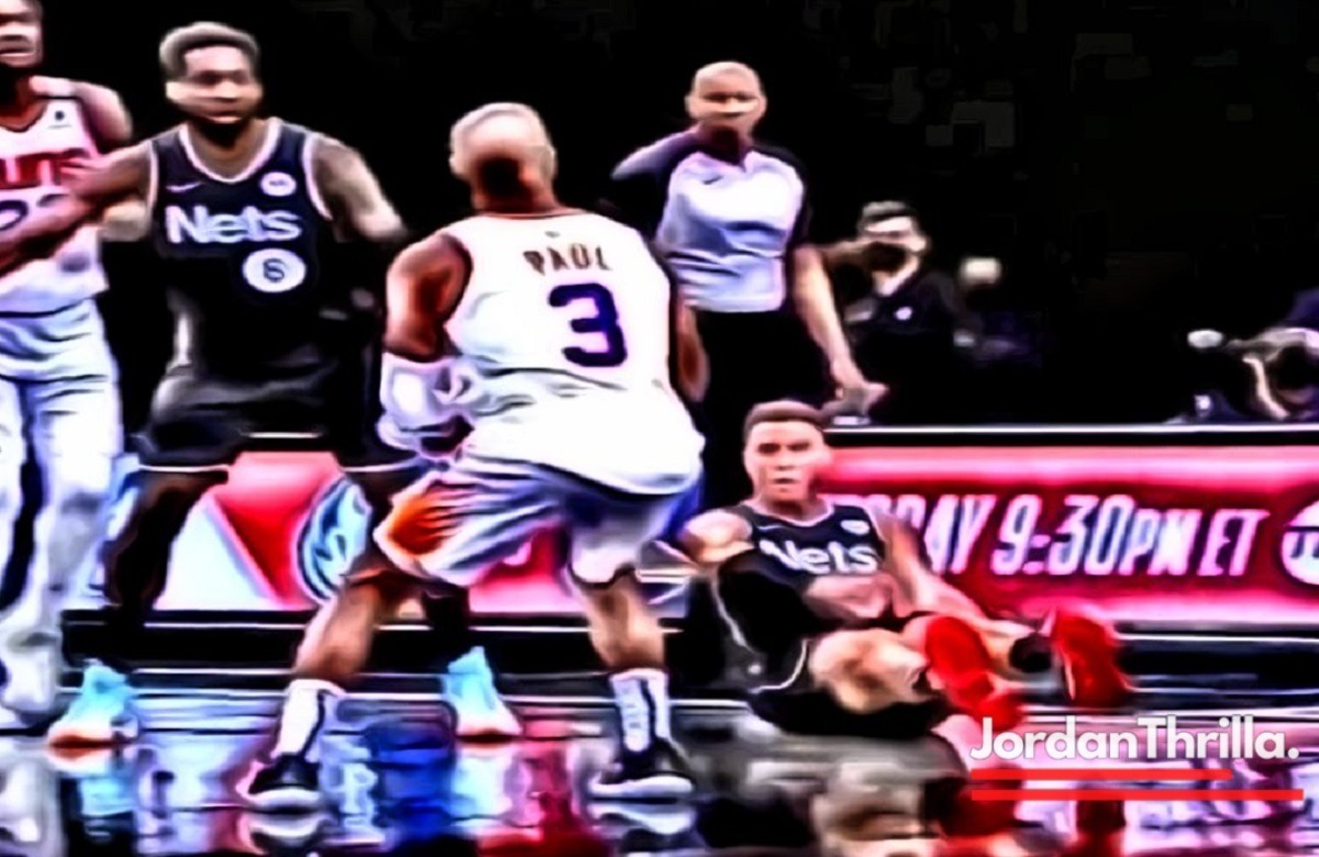 Chris Paul Makes Blake Griffin Fall Then Steps Over Him Like Allen Iverson While Staring Him Down
