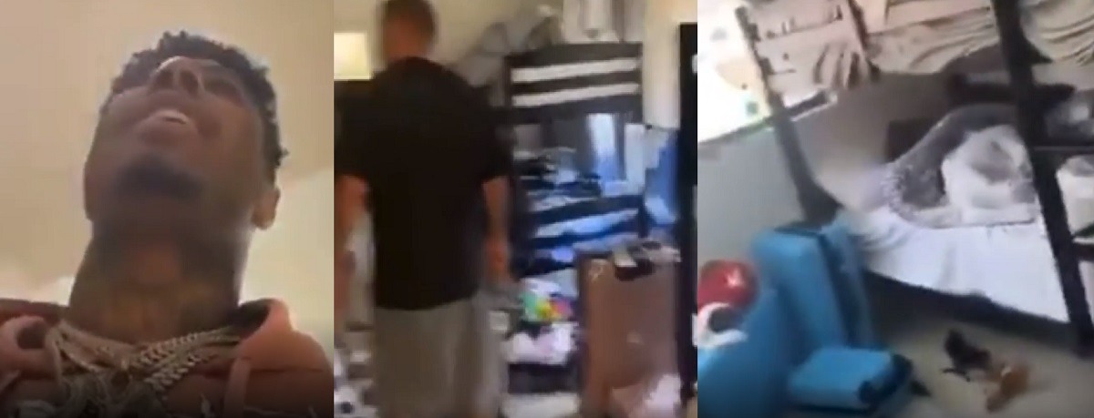 Blueface Boot Camp Goes Viral After Video of Blueface Girlfriends Bunk Beds and Dirty Rooms At His House