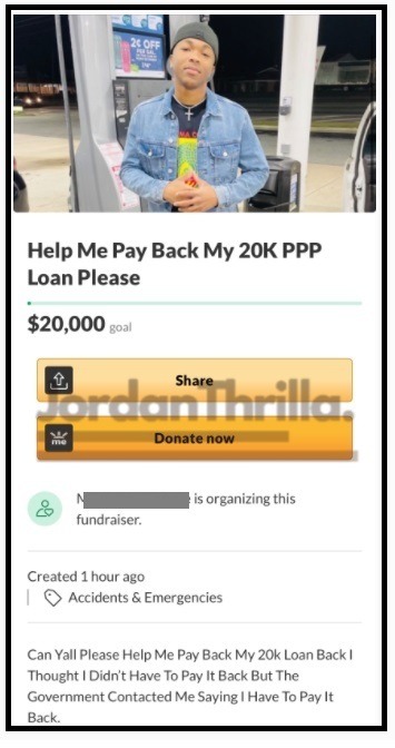 People Are Starting GoFundMe To Pay Back Fraudulent PPP Loans After Getting Caught By FEDS. GoFundMe PPP Loan