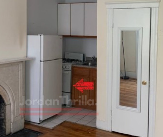 The kitchen Inside this $2,650 NYC Apartment Will Make You Rethink Moving There