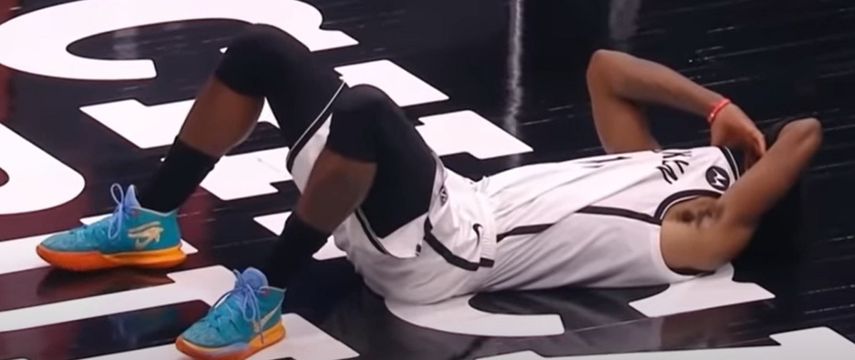 Nikola Vucevic Knocks Out Kyrie Irving With Face Crushing Elbow
