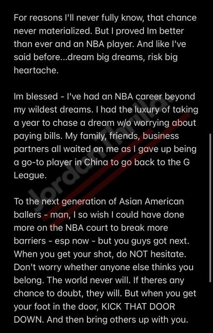 Did the NBA Blackball Jeremy Lin? Jeremy Lin Retires From Basketball and Calls Out NBA For Not Giving Him a Fair Second Chance