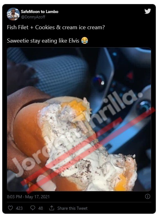 Saweetie Unhealthy Diet Goes Viral After People See Saweetie's Fish Filet Ice Cream Sandwich
