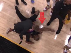 Chris Paul Dislocates Shoulder or Injures Neck and Leaves Game after Colliding W...