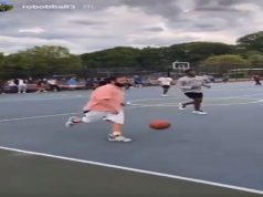 Adam Sandler Playing Basketball in Long Island in Polo Shirt Is Classic