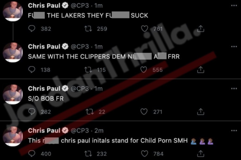 Did Lakers Fans Hack Chris Paul Twitter Account After Game 3? Chris Paul 'Mickey Mouse Rings' Tweets Sets Off Series of Strange Posts. Chris Paul Twitter hacked