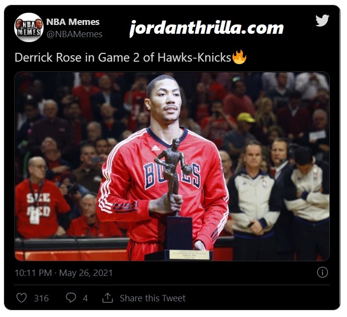 Derrick Rose 5 P's Goes Viral After He Leads Knicks to Comeback Playoffs Win over Hawks In Game 2