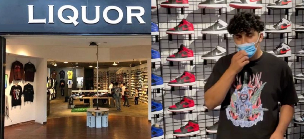 The Liquor Shoe Store in Riverside CA is Offering Free Shoes to Anyone Willing Do This Inside Their Store