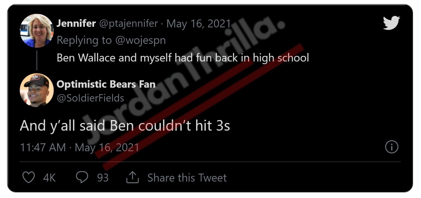 Did Ben Wallace Smash White Woman Named Jennifer In High School? White Woman Named PTA Jennifer Exposes Ben Wallace After His Hall of Fame Induction