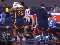 Kent Bazemore and Draymond Green Dancing On Warriors Bench During Game vs Rocket...