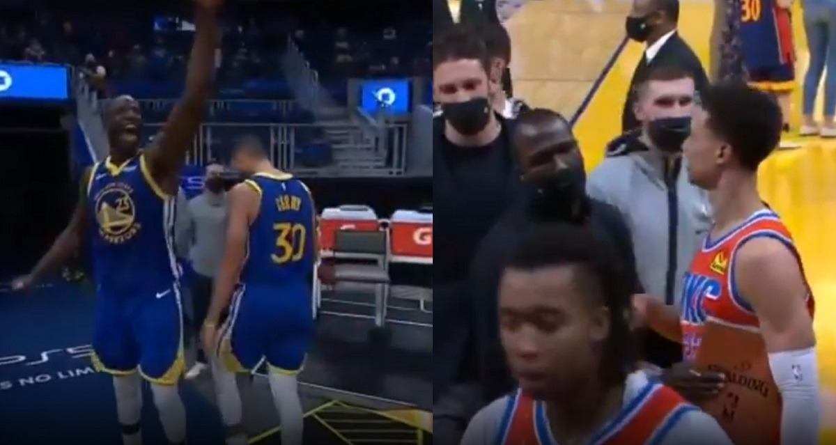Draymond Green Tries to Fight Isaiah Roby For Dunking On Him During Thunder vs Warriors