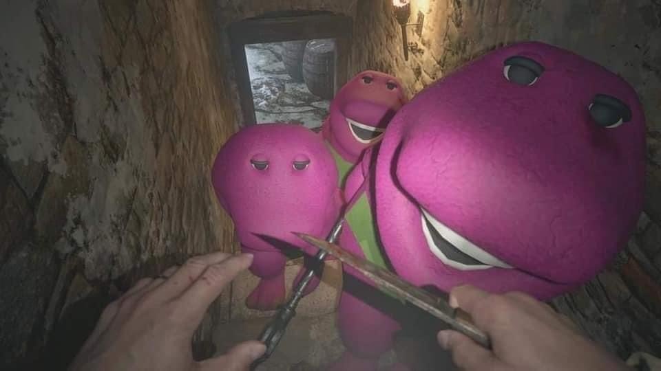 Resident Evil 8 Barney Mod Goes Viral