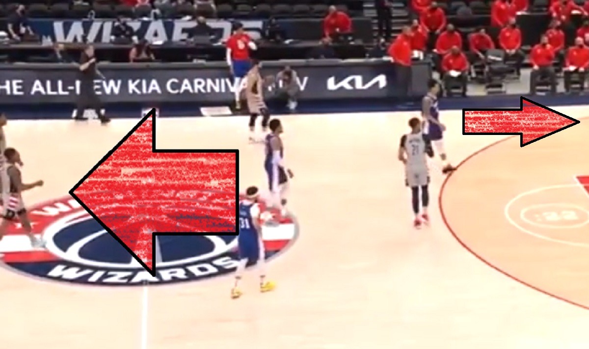 Bradley Beal's Reaction to Security Guard Leg Tackling Wizards Fan Who Runs onto Court during Game 4 Is Priceless