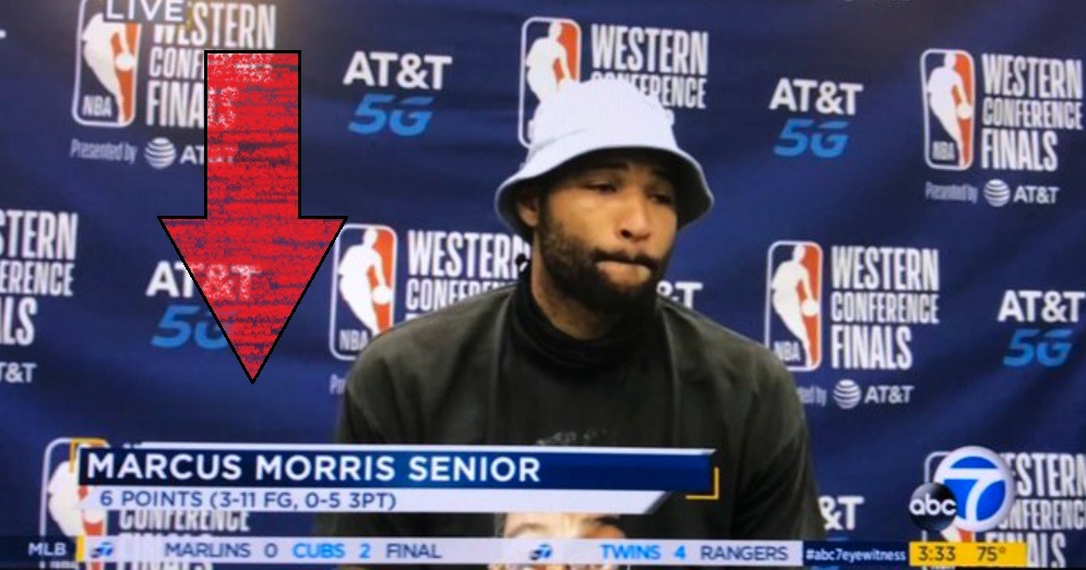 News Station Mistakes Marcus Morris Sr For Demarcus Cousins After Clippers vs Suns Game 1 WCF