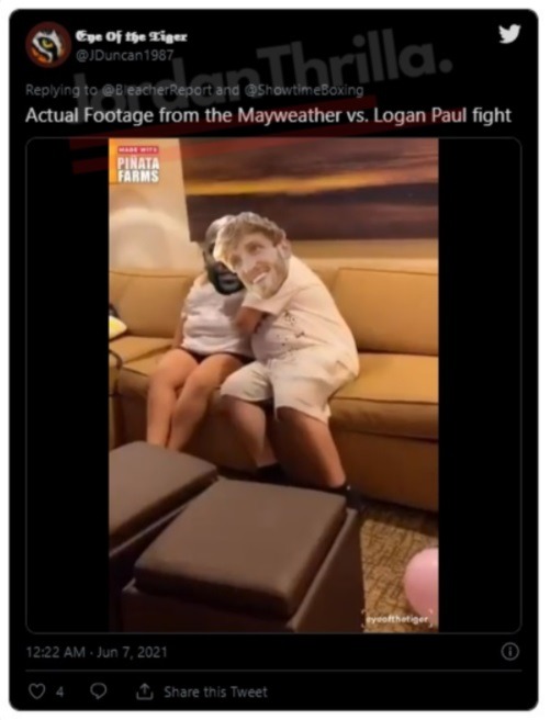 Social Media Reacts to Logan Paul Hugging Floyd Mayweather The Entire Fight
